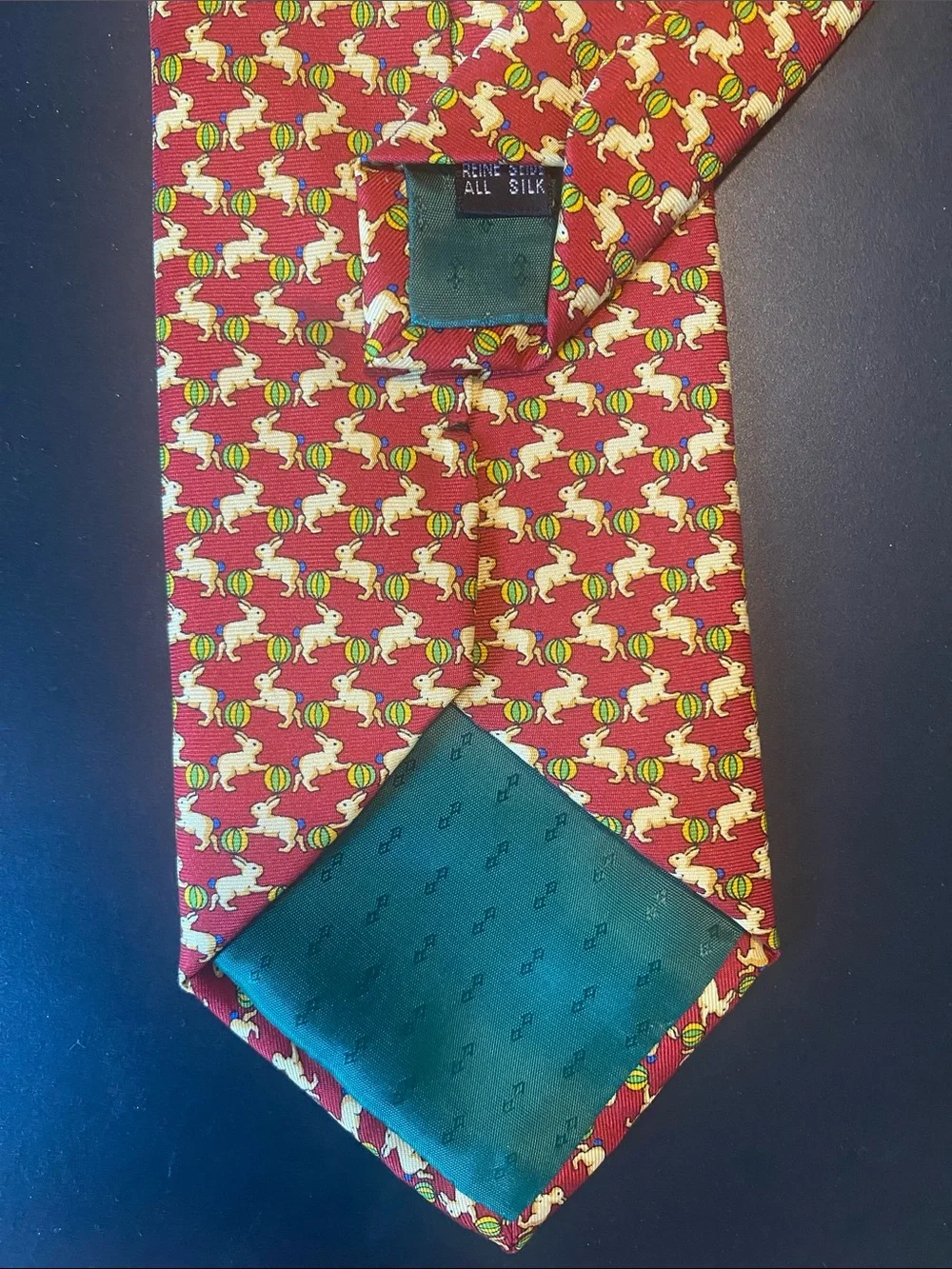 Zadi Andrew’s Silk Tie Made in italy Rabbit Hare & Ball